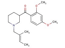 (2,4-dimethoxyphenyl){1-[(2E)-2-methyl-2-buten-1-yl]-3-piperidinyl}methanone
