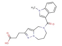 3-{5-[(1-methyl-1H-indol-3-yl)carbonyl]-5,6,7,8-tetrahydro-4H-pyrazolo[1,5-a][1,4]diazepin-2-yl}propanoic acid