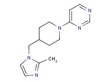 4-{4-[(2-methyl-1H-imidazol-1-yl)methyl]piperidin-1-yl}pyrimidine