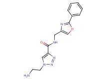 1-(2-aminoethyl)-N-[(2-phenyl-1,3-oxazol-4-yl)methyl]-1H-1,2,3-triazole-4-carboxamide