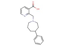 2-[(4-phenylazepan-1-yl)methyl]nicotinic acid
