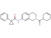 N-[2-(3-cyclohexen-1-ylcarbonyl)-1,2,3,4-tetrahydro-7-isoquinolinyl]-1-phenylcyclopropanecarboxamide
