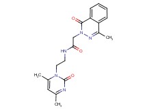 N-[2-(4,6-dimethyl-2-oxo-1(2H)-pyrimidinyl)ethyl]-2-(4-methyl-1-oxo-2(1H)-phthalazinyl)acetamide
