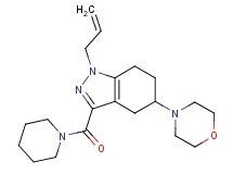 1-allyl-5-(4-morpholinyl)-3-(1-piperidinylcarbonyl)-4,5,6,7-tetrahydro-1H-indazole
