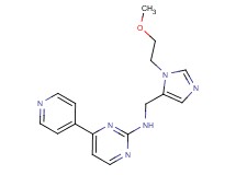 N-{[1-(2-methoxyethyl)-1H-imidazol-5-yl]methyl}-4-(4-pyridinyl)-2-pyrimidinamine