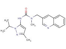N'-(1-isopropyl-3-methyl-1H-pyrazol-5-yl)-N-methyl-N-(quinolin-3-ylmethyl)urea