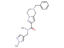 5-benzyl-N-methyl-N-[(1-methyl-1H-pyrazol-4-yl)methyl]-4,5,6,7-tetrahydropyrazolo[1,5-a]pyrazine-2-carboxamide