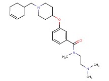 3-{[1-(3-cyclohexen-1-ylmethyl)-4-piperidinyl]oxy}-N-[2-(dimethylamino)ethyl]-N-methylbenzamide