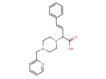 (3E)-4-phenyl-2-[4-(pyridin-2-ylmethyl)piperazin-1-yl]but-3-enoic acid
