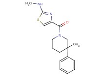 N-methyl-4-[(3-methyl-3-phenylpiperidin-1-yl)carbonyl]-1,3-thiazol-2-amine