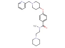 N-methyl-N-[2-(1-piperidinyl)ethyl]-4-{[1-(2-pyridinylmethyl)-4-piperidinyl]oxy}benzamide