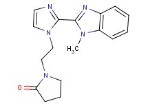 1-{2-[2-(1-methyl-1H-benzimidazol-2-yl)-1H-imidazol-1-yl]ethyl}pyrrolidin-2-one