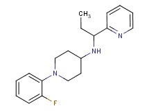 1-(2-fluorophenyl)-N-(1-pyridin-2-ylpropyl)piperidin-4-amine