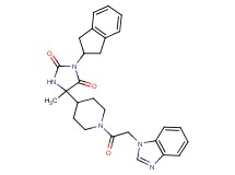 5-[1-(1H-benzimidazol-1-ylacetyl)-4-piperidinyl]-3-(2,3-dihydro-1H-inden-2-yl)-5-methyl-2,4-imidazolidinedione