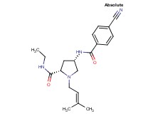 (4S)-4-[(4-cyanobenzoyl)amino]-N-ethyl-1-(3-methylbut-2-en-1-yl)-L-prolinamide