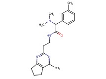 2-(dimethylamino)-N-[2-(4-methyl-6,7-dihydro-5H-cyclopenta[d]pyrimidin-2-yl)ethyl]-2-(3-methylphenyl)acetamide