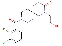 9-(3-chloro-2-fluorobenzoyl)-2-(2-hydroxyethyl)-2,9-diazaspiro[5.5]undecan-3-one