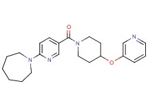 1-(5-{[4-(3-pyridinyloxy)-1-piperidinyl]carbonyl}-2-pyridinyl)azepane