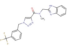 N-(1H-benzimidazol-2-ylmethyl)-N-methyl-1-[3-(trifluoromethyl)benzyl]-1H-1,2,3-triazole-4-carboxamide
