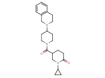 1-cyclopropyl-5-{[4-(3,4-dihydro-2(1H)-isoquinolinyl)-1-piperidinyl]carbonyl}-2-piperidinone