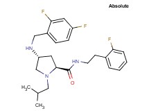 (4R)-4-[(2,4-difluorobenzyl)amino]-N-[2-(2-fluorophenyl)ethyl]-1-isobutyl-L-prolinamide