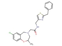N-[(2-benzyl-1,3-thiazol-4-yl)methyl]-2-(7-chloro-2-methyl-2,3-dihydro-1,4-benzoxazepin-4(5H)-yl)acetamide