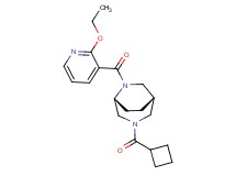 (1S*,5R*)-3-(cyclobutylcarbonyl)-6-[(2-ethoxy-3-pyridinyl)carbonyl]-3,6-diazabicyclo[3.2.2]nonane