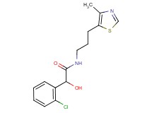 2-(2-chlorophenyl)-2-hydroxy-N-[3-(4-methyl-1,3-thiazol-5-yl)propyl]acetamide