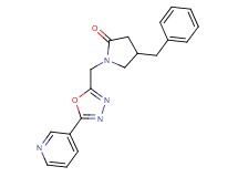 4-benzyl-1-[(5-pyridin-3-yl-1,3,4-oxadiazol-2-yl)methyl]pyrrolidin-2-one