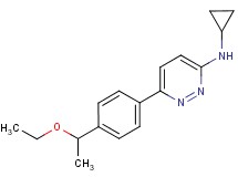 N-cyclopropyl-6-[4-(1-ethoxyethyl)phenyl]pyridazin-3-amine