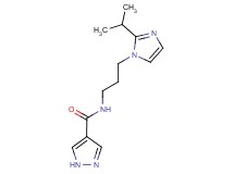 N-[3-(2-isopropyl-1H-imidazol-1-yl)propyl]-1H-pyrazole-4-carboxamide