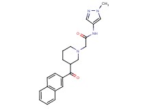 N-(1-methyl-1H-pyrazol-4-yl)-2-[3-(2-naphthoyl)piperidin-1-yl]acetamide