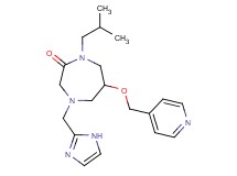 4-(1H-imidazol-2-ylmethyl)-1-isobutyl-6-(4-pyridinylmethoxy)-1,4-diazepan-2-one