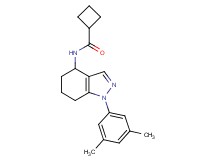 N-[1-(3,5-dimethylphenyl)-4,5,6,7-tetrahydro-1H-indazol-4-yl]cyclobutanecarboxamide