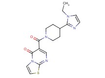 6-{[4-(1-ethyl-1H-imidazol-2-yl)-1-piperidinyl]carbonyl}-5H-[1,3]thiazolo[3,2-a]pyrimidin-5-one
