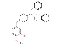 2-methoxy-5-[(4-{1-[methyl(3-pyridinylmethyl)amino]-2-phenylethyl}-1-piperidinyl)methyl]phenol