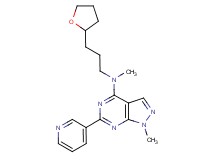 N,1-dimethyl-6-(3-pyridinyl)-N-[3-(tetrahydro-2-furanyl)propyl]-1H-pyrazolo[3,4-d]pyrimidin-4-amine