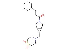 (1R*,5S*,6r)-3-(3-cyclohexylpropanoyl)-6-[(1,1-dioxidothiomorpholin-4-yl)methyl]-3-azabicyclo[3.1.0]hexane