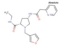 (4S)-N-ethyl-1-(3-furylmethyl)-4-[(pyridin-2-ylacetyl)amino]-L-prolinamide