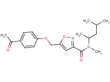 5-[(4-acetylphenoxy)methyl]-N-(1,3-dimethylbutyl)-N-methylisoxazole-3-carboxamide
