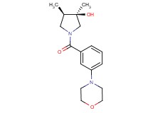 (3R*,4R*)-3,4-dimethyl-1-[3-(4-morpholinyl)benzoyl]-3-pyrrolidinol