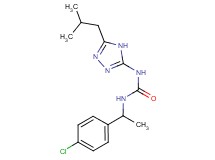 N-[1-(4-chlorophenyl)ethyl]-N'-(5-isobutyl-4H-1,2,4-triazol-3-yl)urea