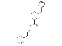 1-(2-furylmethyl)-N-[3-(2-pyridinyl)propyl]-3-piperidinecarboxamide