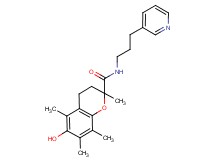 6-hydroxy-2,5,7,8-tetramethyl-N-(3-pyridin-3-ylpropyl)chromane-2-carboxamide