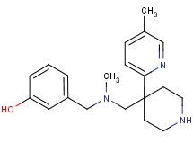 3-[(methyl{[4-(5-methyl-2-pyridinyl)-4-piperidinyl]methyl}amino)methyl]phenol dihydrochloride