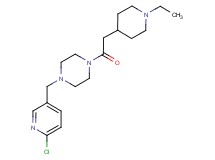 1-[(6-chloro-3-pyridinyl)methyl]-4-[(1-ethyl-4-piperidinyl)acetyl]piperazine