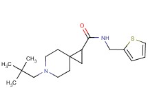 6-(2,2-dimethylpropyl)-N-(2-thienylmethyl)-6-azaspiro[2.5]octane-1-carboxamide
