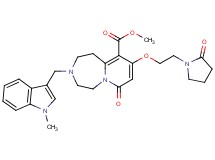 methyl 3-[(1-methyl-1H-indol-3-yl)methyl]-7-oxo-9-[2-(2-oxo-1-pyrrolidinyl)ethoxy]-1,2,3,4,5,7-hexahydropyrido[1,2-d][1,4]diazepine-10-carboxylate
