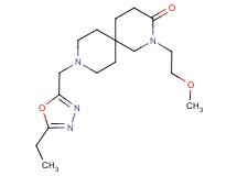 9-[(5-ethyl-1,3,4-oxadiazol-2-yl)methyl]-2-(2-methoxyethyl)-2,9-diazaspiro[5.5]undecan-3-one