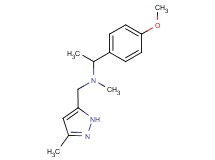 1-(4-methoxyphenyl)-N-methyl-N-[(3-methyl-1H-pyrazol-5-yl)methyl]ethanamine